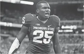  ??  ?? A lawsuit filed by ex-Michigan State wide receiver Keith Mumphery claims his due process rights were violated. ANDREW WEBER/USA TODAY SPORTS