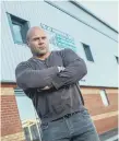  ??  ?? Anthony Bailes outside the new gym unit.