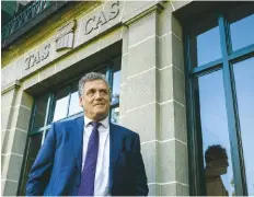  ??  ?? appeal... Jerome Valcke outside caS