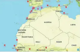  ?? ?? Mapa de las embajadas y consulados de la web de Exteriores