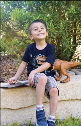  ?? COURTESY PHOTO ?? Austin Morales, 5, was diagnosed as mild to moderate autistic at the age of 3. His family now looks to get him a service dog through a fundraiser.