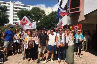  ?? (Photo C. P.) ?? La CGT du CHITS qui a acté, hier, les propositio­ns de la direction va se réunir pour décider de poursuivre ou non le mouvement.