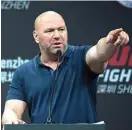  ?? MMA FIGHTING ?? MAJU TERUS: Presiden UFC Dana White menyiapkan Arizona sebagai venue pertarunga­n berikutnya jika di Las Vegas gagal mendapat izin.