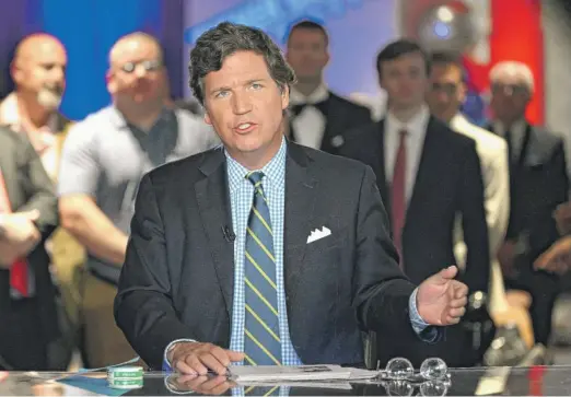  ?? Fox News host Tucker Carlson. JASON KOERNER/GETTY IMAGES ??