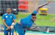  ?? /Lefty Shivambu/Gallo Images ?? Positive: Lungi Ngidi has never thought of the Proteas being chokers.