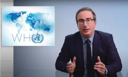  ?? Photograph: YouTube ?? John Oliver: ‘Pulling out of the WHO at any time, but especially in the midst of a pandemic that’s killed over 200,000 Americans and a million people around the world is one of the most ill-advised, dumbest things we could possibly do.’