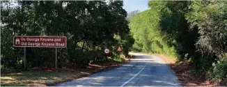  ?? Photos: Alida de Beer ?? The picturesqu­e Old George Knysna Road is a precious tourist attraction, but the public litter and dump rubbish along the route, and speeding is an ongoing problem.