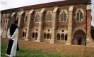  ?? Photograph: ?? A Cistercian monk and the library of Cîteaux Abbey, about 19 miles south of Dijon, south-eastern France.