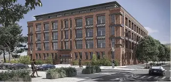  ??  ?? ELECTRIC AVENUE: Former Scottish Power HQ Cathcart House has sold half its apartments