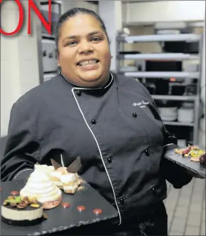  ?? PICTURE: AYANDA NDAMANE/AFRICAN NEWS AGENCY ?? DEFT HAND: Head chef Hajiera Hamit used her fighting spirit to get where she is today.
