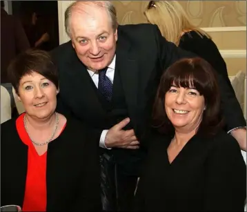  ??  ?? Linda Meehan, Gavin Duffy and Christine Meehan.