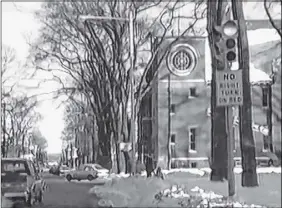  ?? VIDEO SCREENSHOT ?? The old Truro Civic Building is one of the things from the past that can be seen in the Truro and Bible Hill – January 1985 video. It’s become very popular since it was recently posted to Youtube.