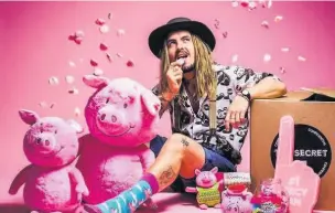  ??  ?? Jonny Rhodes has loved Percy Pig sweets since he was four years old Farelight Production­s