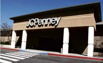  ?? REUTERS ?? A JC Penny department store in Escondido, California (above). J.C. Penny is bringing back major appliances category to lessen its dependence on clothing.