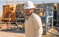  ?? James Durbin / TheOilfiel­dPhotograp­her.com ?? Josh Garcia was persuaded to take a job in the Permian Basin after he was offered a six-figure salary and free housing.