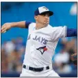  ?? AP file photo ?? Toronto Blue Jays pitcher Aaron Sanchez was the second big-leaguer this season to be sidelined by an injury involving a falling suitcase, joining Kansas City Royals catcher Salvador Perez.