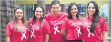  ??  ?? Karina López, Kelly Rodríguez, Nelson Rueda, Ana Torres y Cinthia Hernández