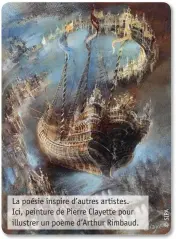  ??  ?? La poésie inspire d’autres ar tistes. Ici, peinture de Pierre Clayette pour illustrer un poème d’Arthur Rimbaud.