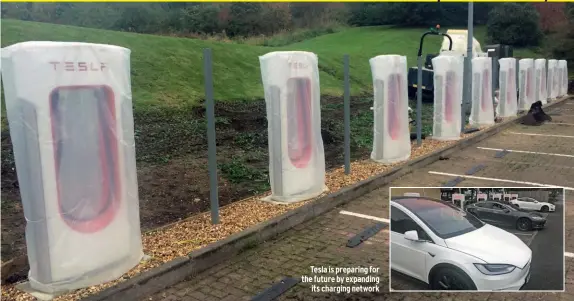  ??  ?? Tesla is preparing for the future by expanding its charging network