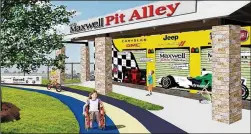  ?? CONTRIBUTE­D ?? A $60,000 donation from the Nyle Maxwell Family of Dealership­s will fund a race track with a pit stop, start and finish lines and automotive features.