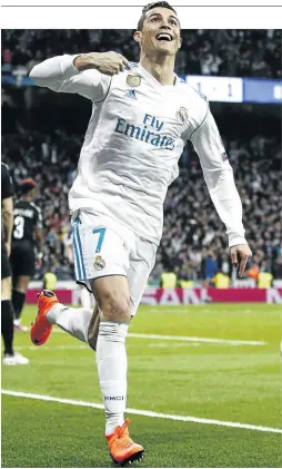 ?? / GONZALO ARROYO MORENO/GETTY IMAGES ?? Time will tell if Cristiano Ronaldo will be the winner of the next Ballon d’Or.