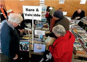  ??  ?? The Waipapa Rotary Club’s book fair has lots of treasures to be found.