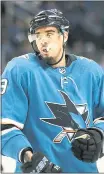  ?? RANDY VAZQUEZ — STAFF ARCHIVES ?? Evander Kane had 14 points in 17 regular season games after being acquired by the Sharks, then added four goals in the playoffs.