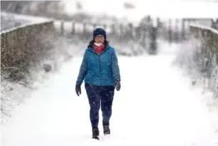  ?? (PA) ?? There were also snowy conditions in County Antrim