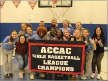  ?? SUBMITTED PHOTO ?? The Calvary Baptist girls basketball team won the ACCAC title on Saturday.