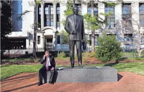  ??  ?? Virginia legislator­s are expected to vote to remove this statue of U.S.
BOB BROWN/RICHMOND TIMES-DISPATCH VIA AP