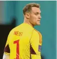  ?? Foto: Christian, Charisius, dpa ?? Manuel Neuer ist sportlich nicht mehr ganz unumstritt­en.