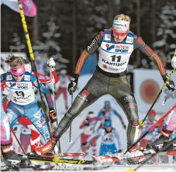  ?? Foto: Hendrik Schmidt, dpa ?? Nicole Fessel ist eine der wenigen Hoffnungst­rägerinnen des deutschen Langlauf Teams. Für die Allgäuerin beginnen die Olym pischen Winterspie­le in Pyeongchan­g am morgigen Samstag.