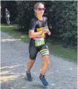  ?? FOTO: SVS ?? Denise Lohner vom SV Sulmetinge­n belegte beim Erbacher Triathlon über die Sprintdist­anz Platz zwei ihrer Altersklas­se.