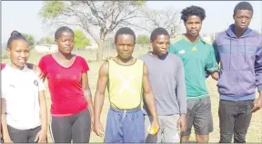  ?? ?? Matsanjeni South winners. (L-R) Tandzile Nsibandze, Siphelele Dlamini, Sandile Simelane, Thabo Kunene, Thabo Zwane and Luyanda Dlamini.