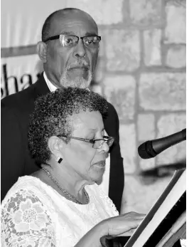  ??  ?? Dr Christophe­r Vendryes, brother of the late Dr Anthony Vendryes, and his sister Diana Tie.