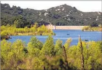  ?? U-T FILE ?? In 2007, the water level at Lake Wohlford in Escondido was lowered when the condition of the dam came into question.