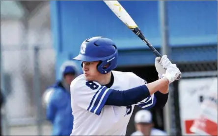  ?? STAN HUDY - SHUDY@DIGITALFIR­STMEDIA.COM ?? Saratoga Springs senior Brian Hart made up for two disappoint­ing at-bats with a game-winning home run in his third appearance Friday afternoon at East Side Rec.