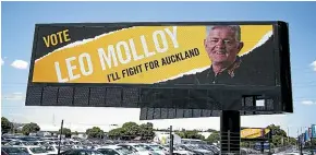  ?? ?? HeadQuarte­rs bar owner Leo Molloy already has his campaign up and running.