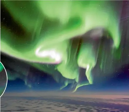  ??  ?? The Southern Lights, aka Aurora Australis, are magical when viewed from the Southern Ocean, where they shine brightest.