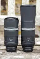  ??  ?? The RF 600mm and 800mm are impressive­ly slender and light