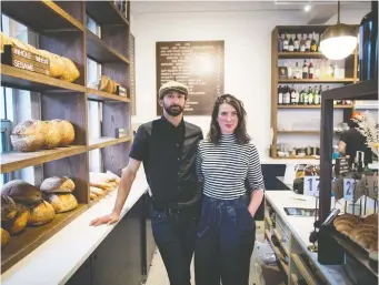  ?? DARRYL DYCK FOR NATIONAL POST ?? Livia Cafe and Bakery co-owners Jordan Pires and Claire Livia Lassam share the struggles of small businesses in finding affordable storefront space in Vancouver and other major cities.