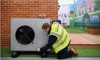  ?? ?? The NIC recommende­d that people on lower incomes should have heat pumps installed for free. Photograph: Leon Neal/Getty Images