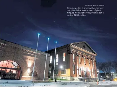  ?? COURTESY RICK BOSCARDIN ?? Fitchburg's City Hall renovation has been completed after several years of planning, 16 months of constructi­on and at a cost of $23.5 million.