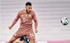  ?? /EFE. ?? Corentin Tolisso (24), que el lunes anotó con este remate un gol para Bayern Múnich, estará fuera por varios meses.