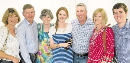  ?? PHOTO: KEVIN FARMER ?? GREAT NIGHT OUT: All together at the Shane Nicholson concert are the Cosgrove extended family members (from left) Janet, Tom, Jo, Eloise, Leo, Jacinta and Clancy.