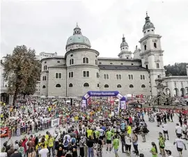  ??  ?? Ein echtes Lauffest von Salzburger­n für Salzburger.