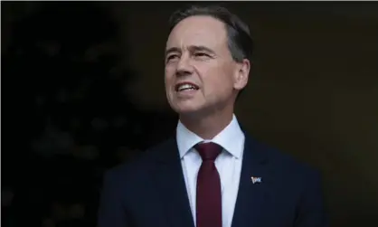  ?? Photograph: Mike Bowers/The Guardian ?? The federal health minister, Greg Hunt, vows to keep Australian­s informed about 13 deaths in Norway while pointing to safety data from the US.