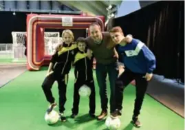  ??  ?? Kobe, Ward, Mathias en Kristof in de funzone.