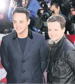  ??  ?? ■ Anthony McPartlin and Declan Donnelly