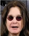  ??  ?? Rock on...Ozzy Osbourne